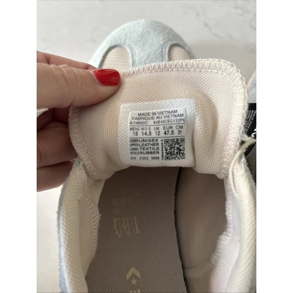 Converse Run Star Trainer Cream BLue Mens 13 Suede Unisex Lifestyle Shoe A11863C